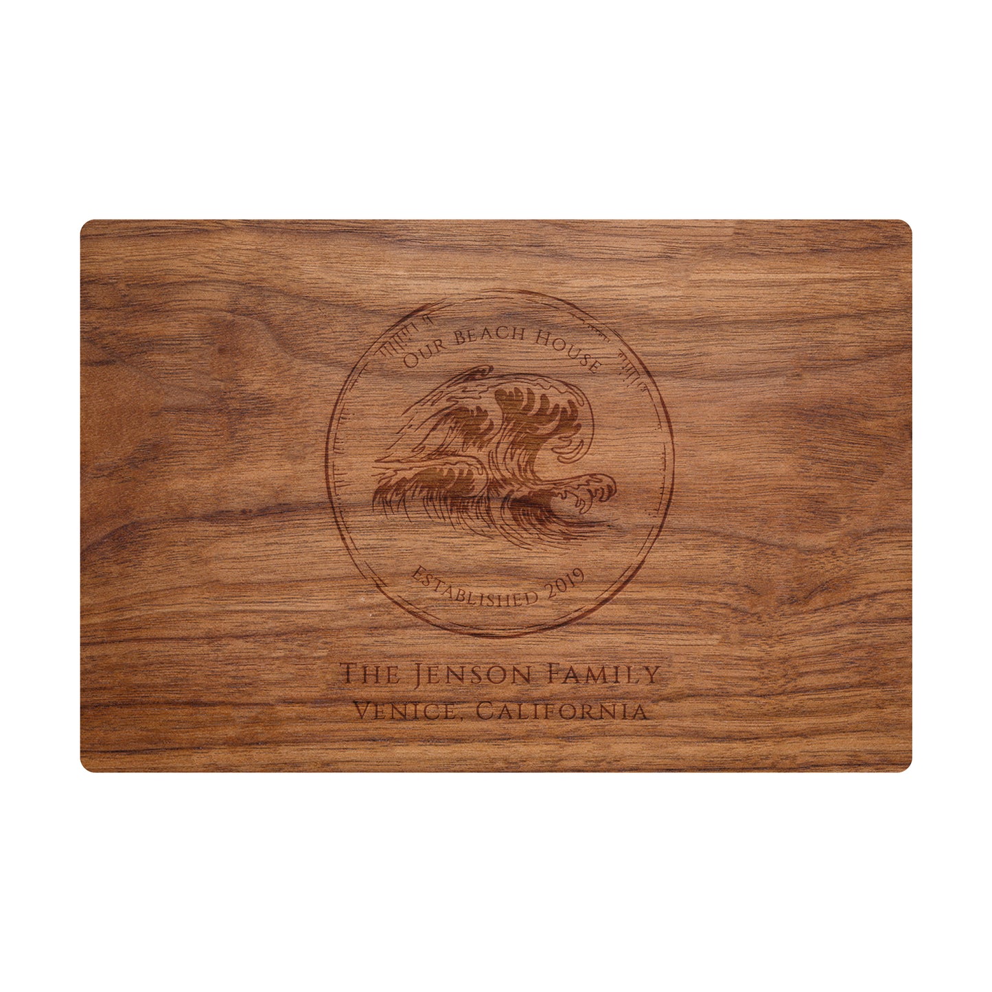 Our Beach House Personalized Cutting Board - 074