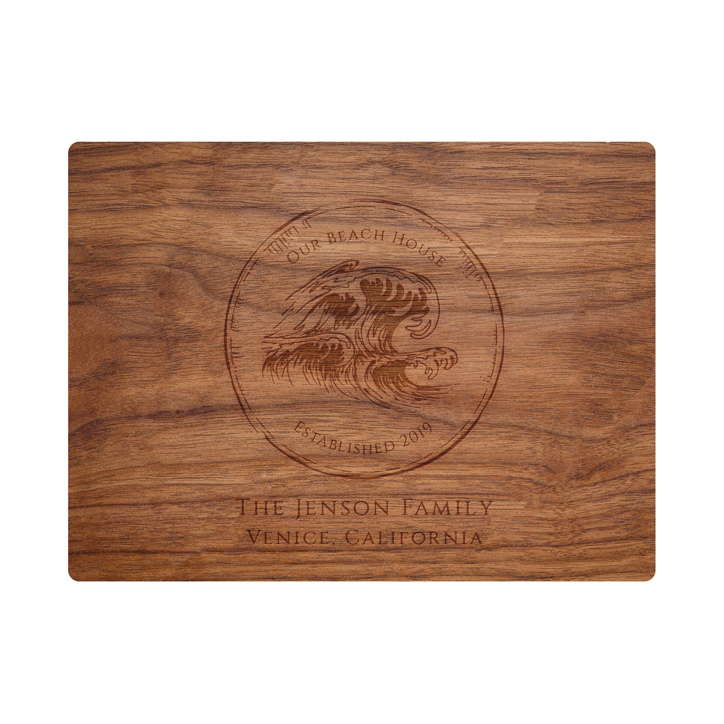 Our Beach House Personalized Cutting Board - 074