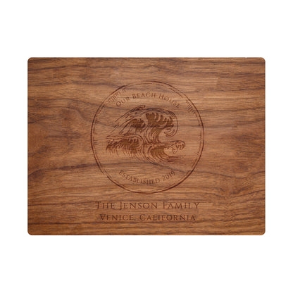 Our Beach House Personalized Cutting Board - 074