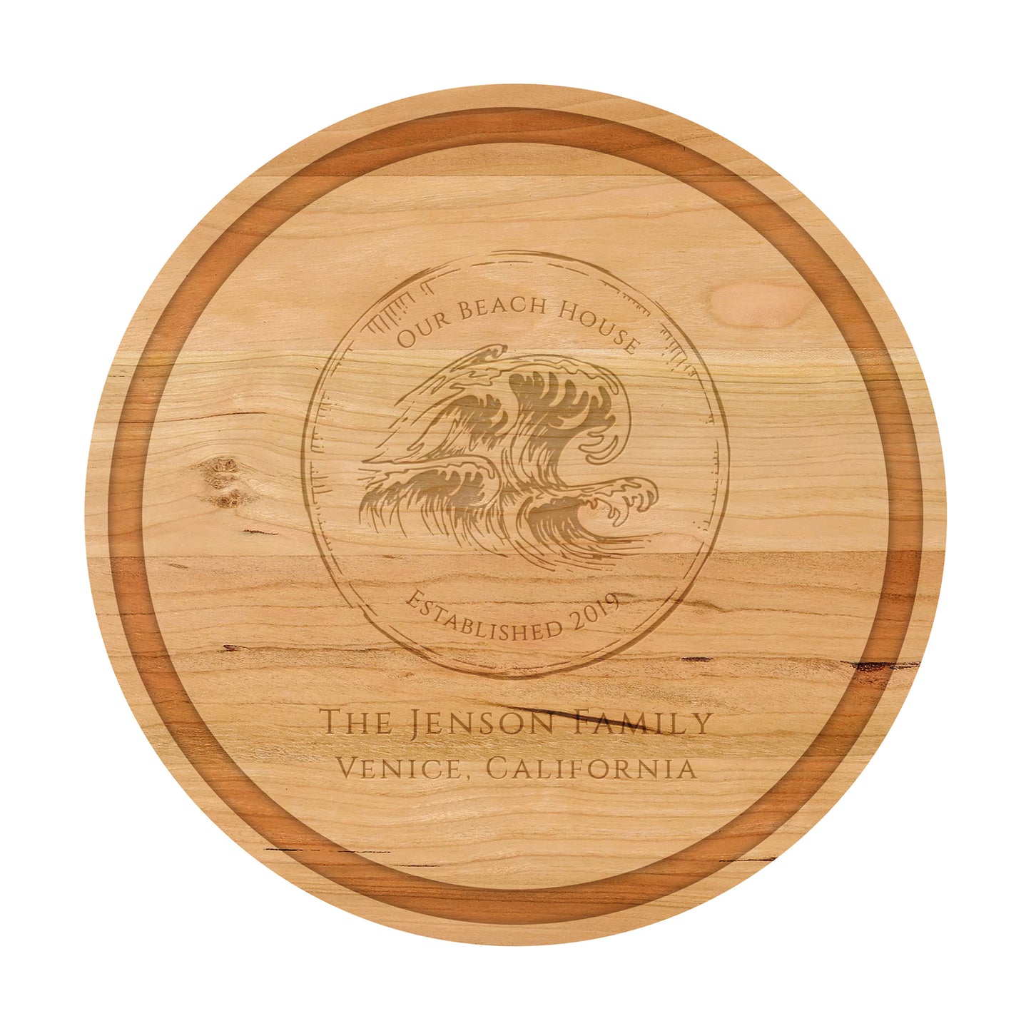 Our Beach House Personalized Cutting Board - 074