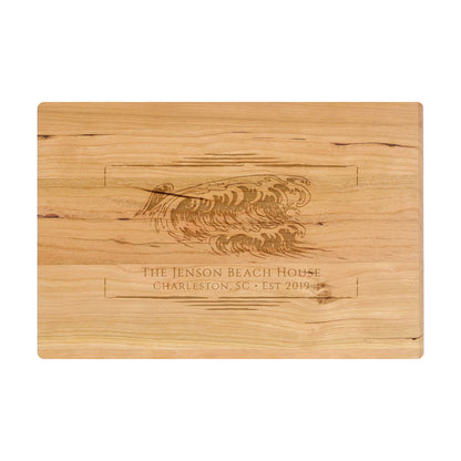 Beach Wave Personalized Cutting Board - 076