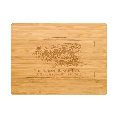 Beach Wave Personalized Cutting Board - 076