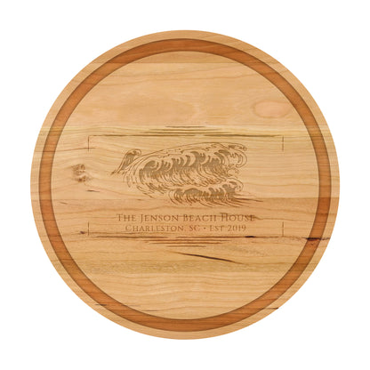 Beach Wave Personalized Cutting Board - 076