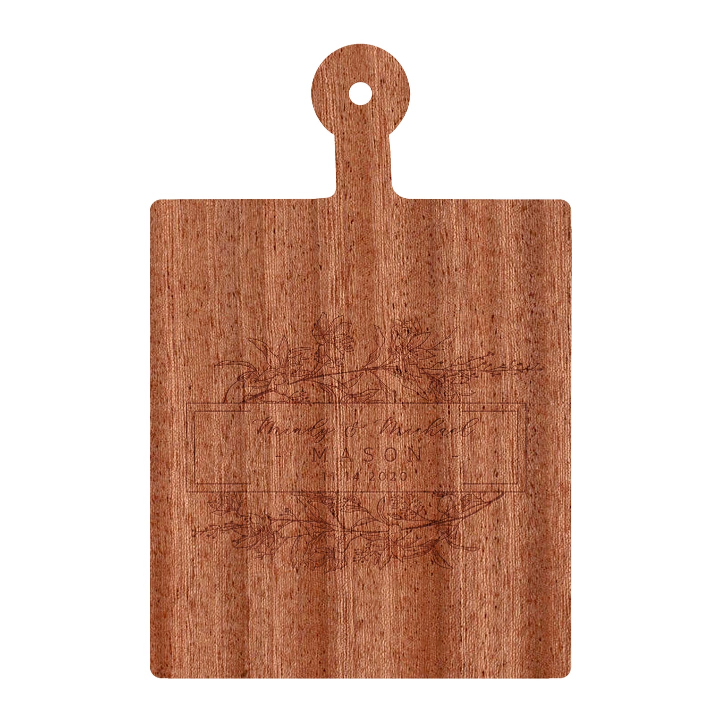 Whimsical Engagement Cutting Board - 082