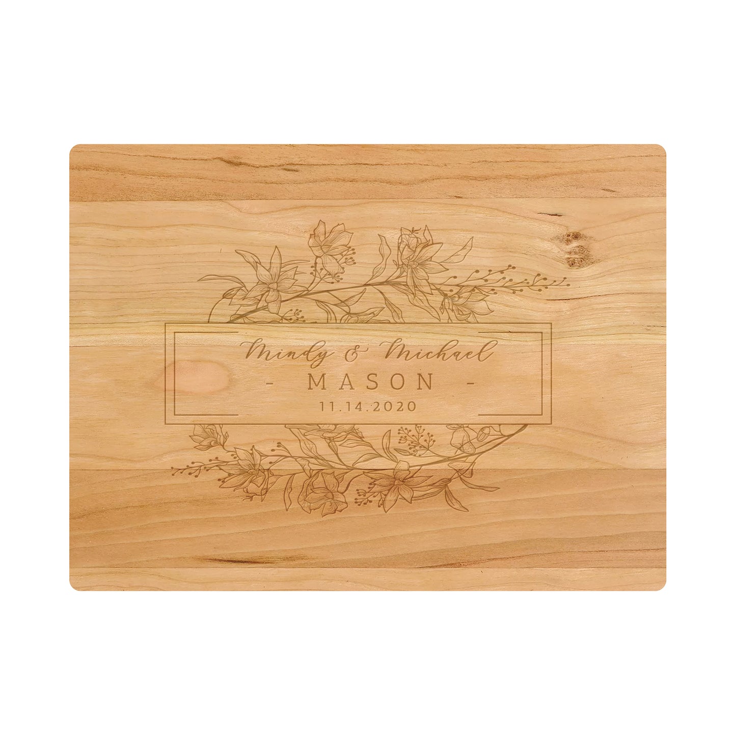 Whimsical Engagement Cutting Board - 082