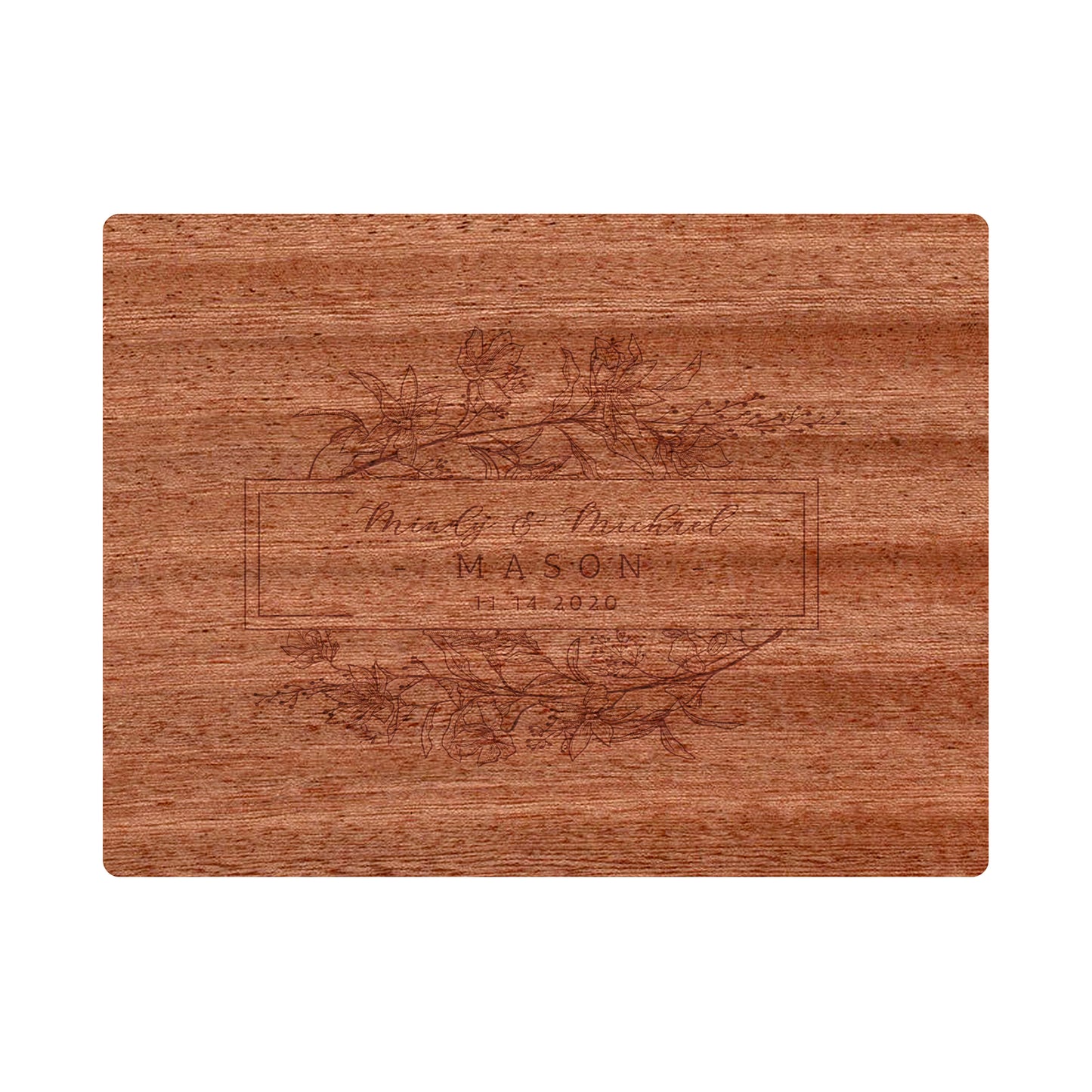 Whimsical Engagement Cutting Board - 082