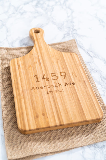 Street Address Cutting Board - 046