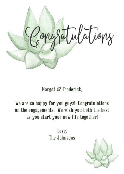 Personalized Greeting Card Add-on