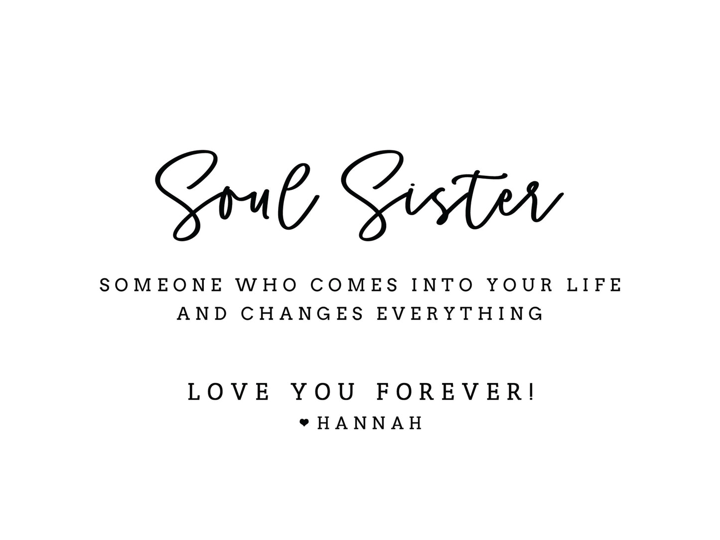 Soul Sister Photo Frame - F10