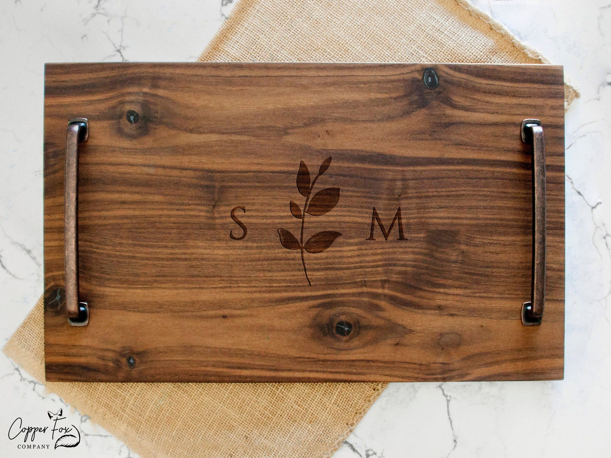 Bridal Shower Gift, Gift for Couple, Personalized Serving Tray, Wood Serving Tray Personalized Serving Platter, Custom wedding gift 060