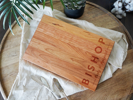 Modern Charcuterie Board with Names - 009