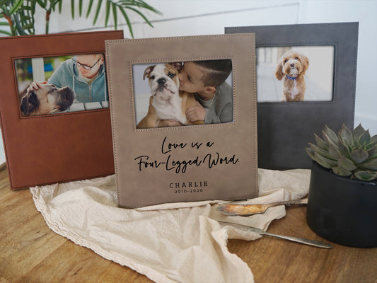 Love is a Four Legged Word Frame - F15