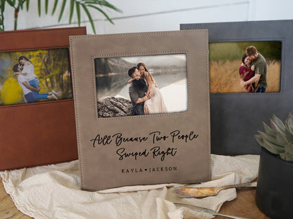 Two People Swiped Right Photo Frame - F23