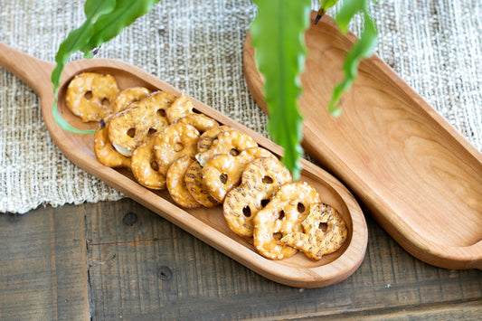 Cracker tray charcuterie board cracker holder cracker board made from cherry wood Charcuterie tray wooden