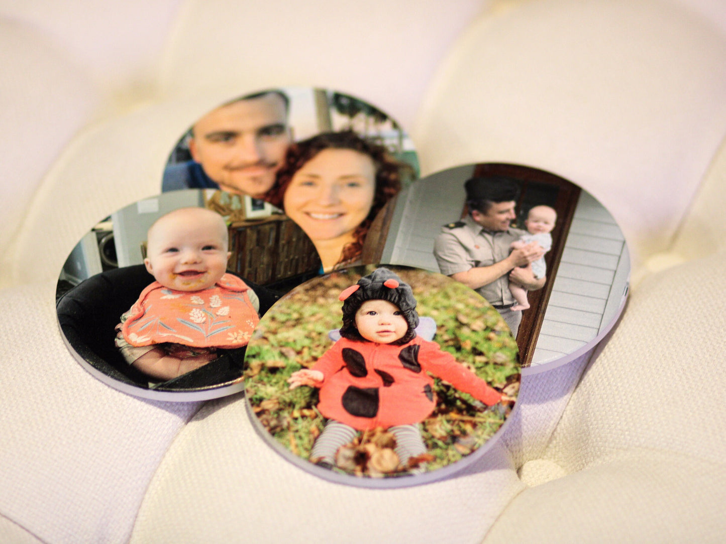 Personalized Photo Coaster Set - Ceramic Coasters Stone Coaster - personalized with photo - Gift for Dad Father's Day Gift