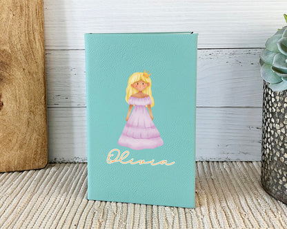 Personalized Journal for Girl Valentines Day Gift for Daughter Gift for Granddaughter Birthday gift for girl Princess notebook cute