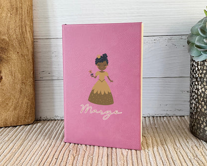 Personalized Journal for Girl Valentines Day Gift for Daughter Gift for Granddaughter Birthday gift for girl Princess notebook cute