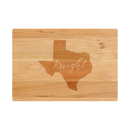 Personalized Texas Cutting Board