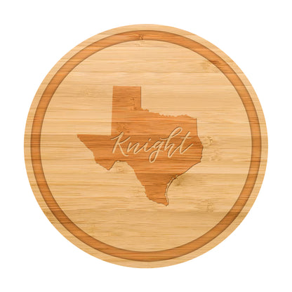 Personalized Texas Cutting Board